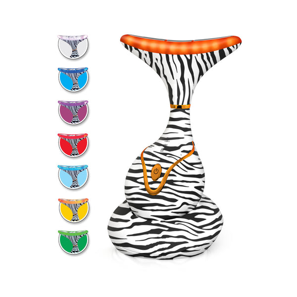 7 Color LED Neck & Face Massager Deluxe (Zebra) – GLO24K
