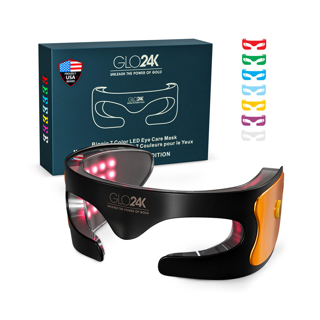 Bionic 7 Color LED Eye Care Mask – GLO24K