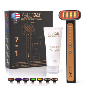 7 Color LED Super Wand + Hydra Gel