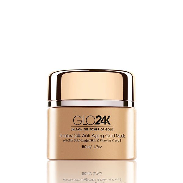 l-glutathione 24k gold mask halal GLO24K Timeless Anti-Aging with 24k Gold, OxygenSkin & Vitamins C and E strong bones